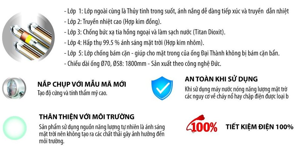 MÁY NƯỚC NÓNG NĂNG LƯỢNG MẶT TRỜI GIÁ RẺ ,CHẤT LƯỢNG CAO - BẢO HÀNH 8 NĂM