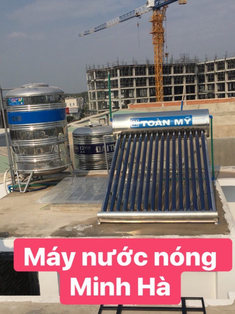 máy nước nóng năng lượng mặt trời tại Bình Dương